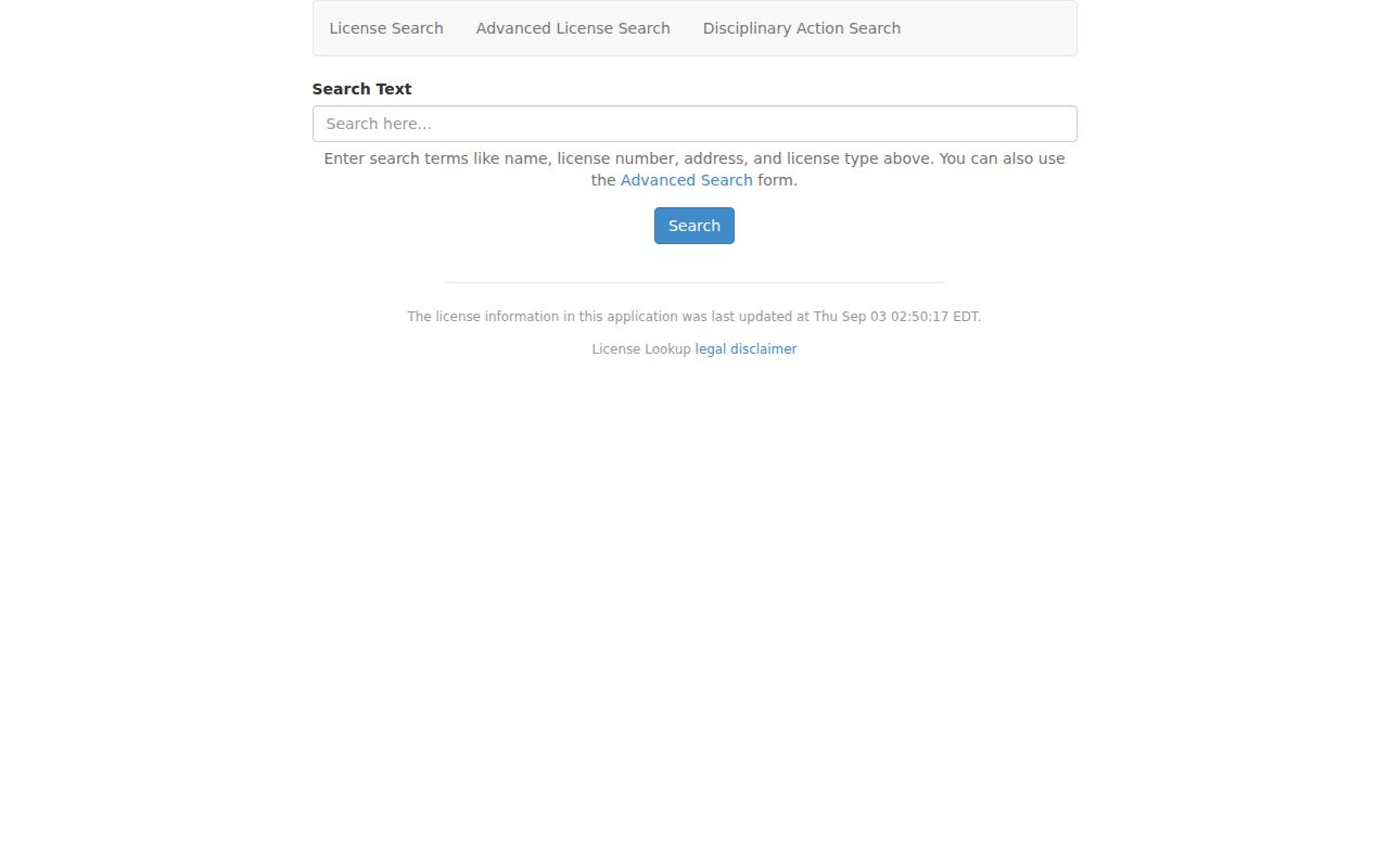 West Springfield residents directory Virginia DPOR license lookup