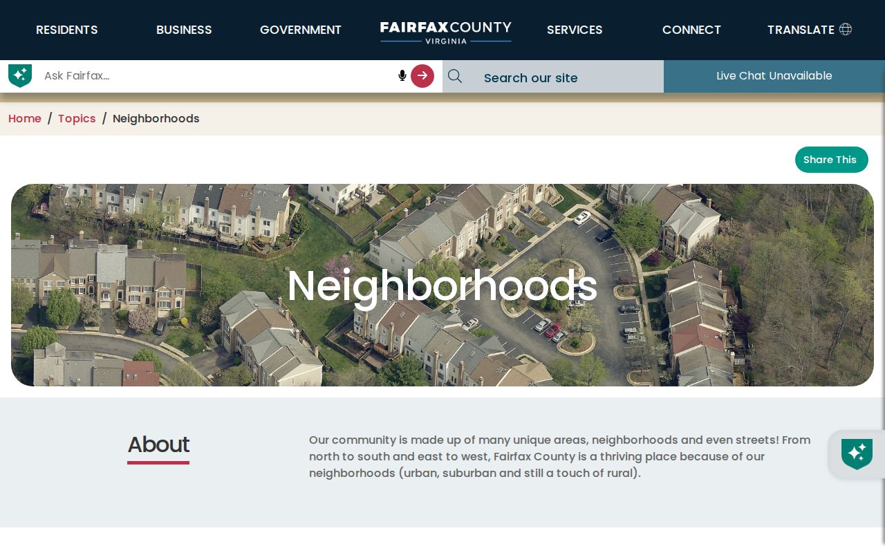 West Springfield neighbors Fairfax County neighborhoods association resource